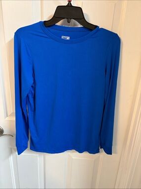32 degrees cool Bright Royal Blue Long Sleeve Crew Tee sz L women’s